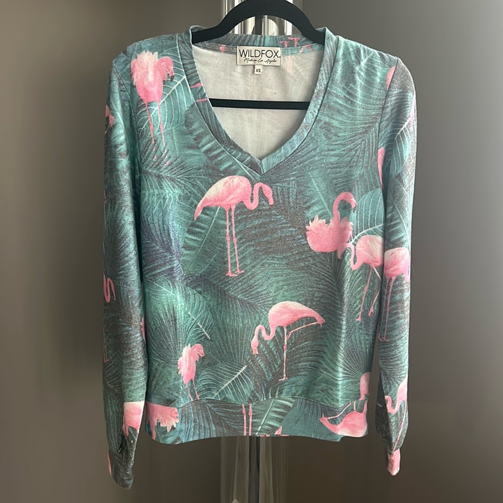 Wildfox Flamingo Sweater - XS